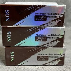 Mushroom Head Natural Hairline Powder - Brown 3 pack